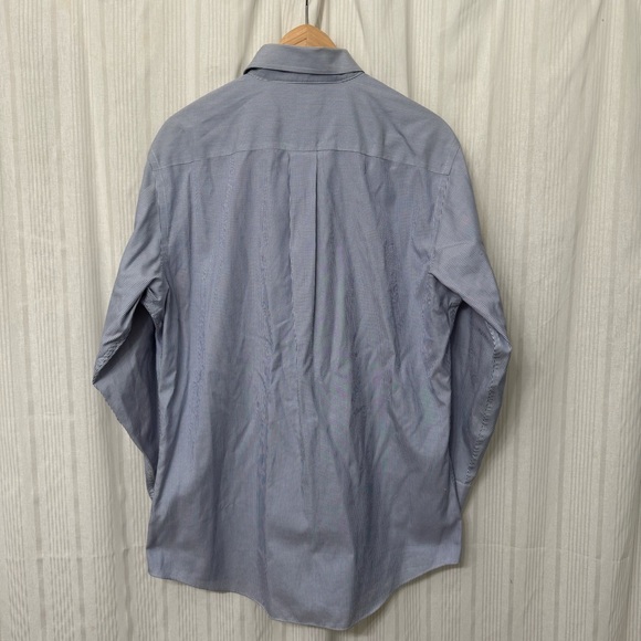 Jos. A. Bank Traveler’s Collection Tailored Fit Pinstripe Dress Shirt - Picture 2 of 7